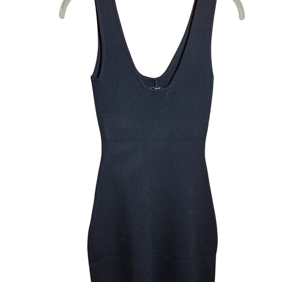 Because Of Alice NEW Scoop Neck knit midi dress tank dress black stretchy sexy - Picture 4 of 6